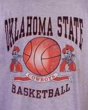 vintage 90s single stitch Oklahoma State Cowboys Basketball T-Shirt NCAA USA L