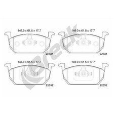Satz Bremsbeläge Bremsklötze vorne für Seat Arona KJ7 Ibiza 5 KJ1 Leon 265189