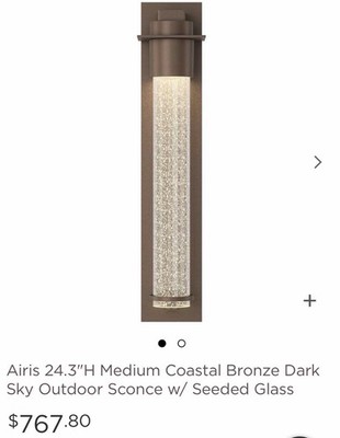 Hubbarton Airis 24.3''H Medium Coastal Bronze Dark Sky Outdoor Sconce