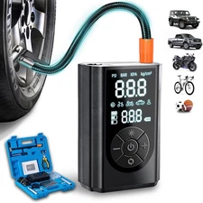 Tire Repair Kit with Inflator Portable Air Blue for Car