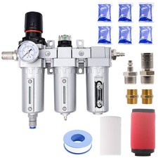 3/4" NPT Industrial Grade Auto Drain Air Dryer for Compressor, 3 Stage Compre...