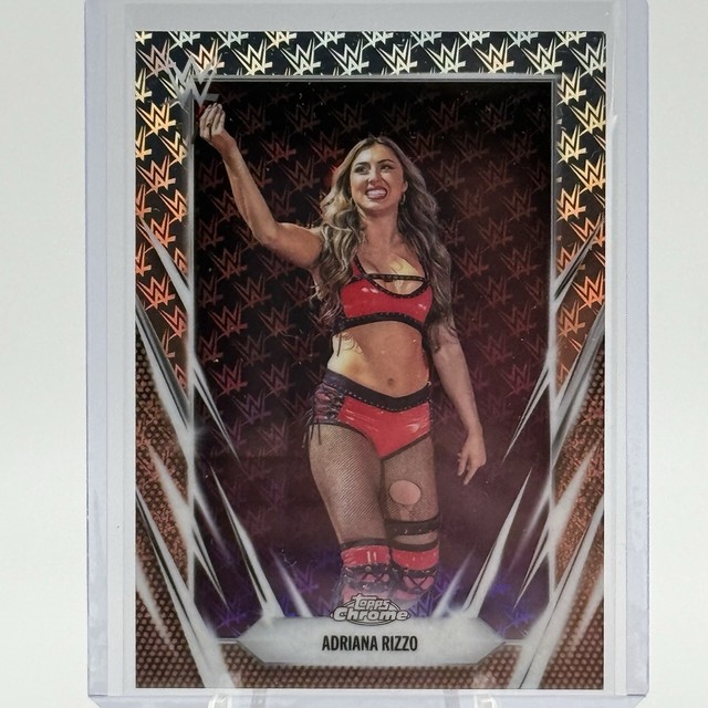 Adriana Rizzo 2026 WWE Topps Chrome 1/1 Logofractor WRESTLEMANIA EXCLUSIVE