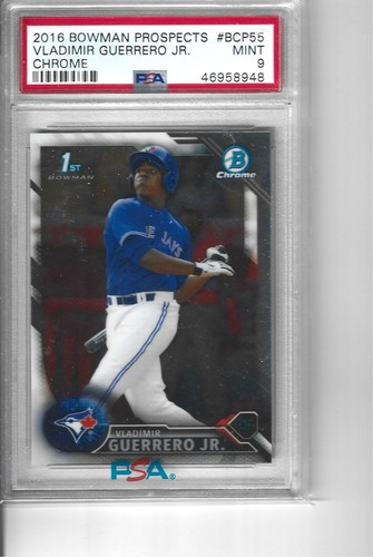 2016 BOWMAN PROSPECTS CHROME VLADIMIR GUERRERO JR PSA 9---QTY