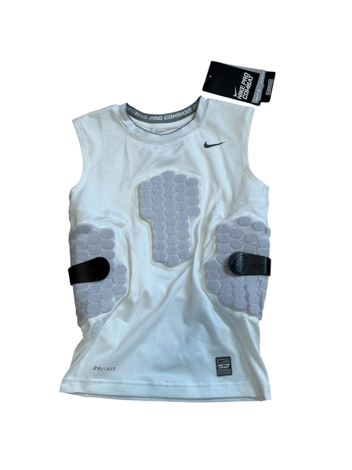 Nike Pro Combat Padded Compression Dri-FIT Shirt 507101-100 Youth New