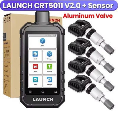 LAUNCH X431 5011 V2 OBD2 TPMS Tool 12 Reset Functions + 4x  LTR-05 RF Sensors