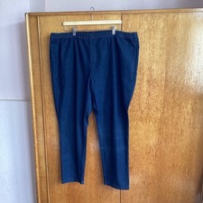 Simply Be Ladies Elastic Waist Blue Jeans - UK Size 26 Leg 27" 