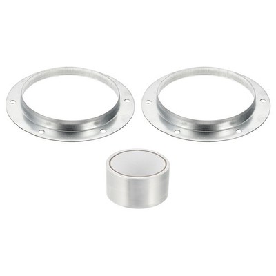 2Pcs 6'' Duct Connector Flange for Heating Cooling System, Galvanize Steel