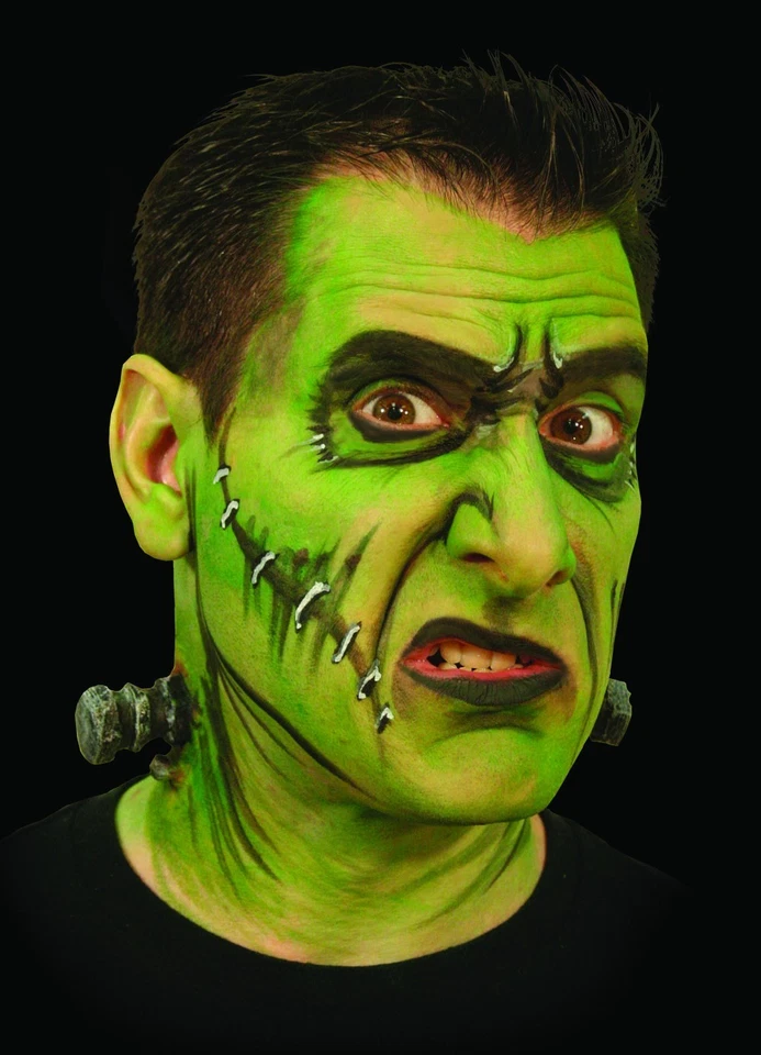 Halloween Horror Woochie Frankenstein Monster Bolts Adulto Látex Maquillaje Aparato - Imagen 1 de 1