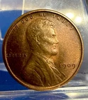 1909 Lincoln Wheat Cent - Low MS Condition