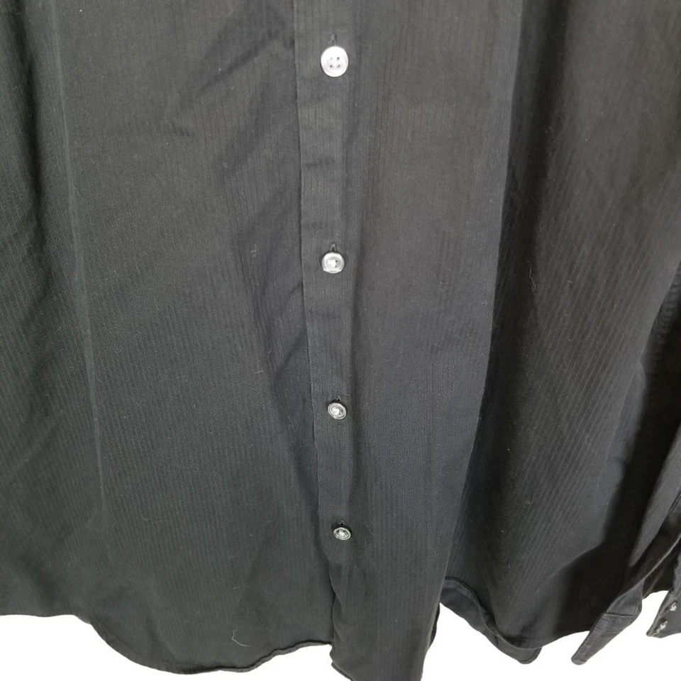 Hugo Boss Dress Shirt Oxford Shirt Men 34/35-16.5 Black Button Down Shirt Men  - Image 3 of 4