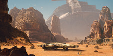 Star Wars millennium falcon wars the force awakens Custom Gaming Mat Desk 2465