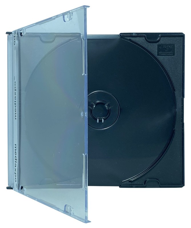 50 SLIM Black CD Jewel Cases