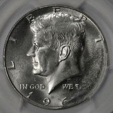 196x PCGS MS64 Defective Planchet Kennedy Half Dollar Mint Error Wow Eye Appeal