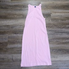 Old Navy Pink Ribbed High-Neck Sleeveless Mini Dress Womens Medium