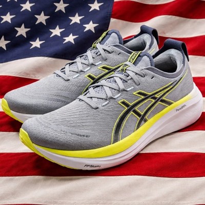 Asics Gel NIMBUS 27 GRAVEL/CARRIER GRAY Running Shoe SAMPLE
