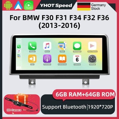 10.25'' ISP Android14 Apple Carplay GPS BT DSP Für BMW 3/4er F34 F36 F30 +Kamera