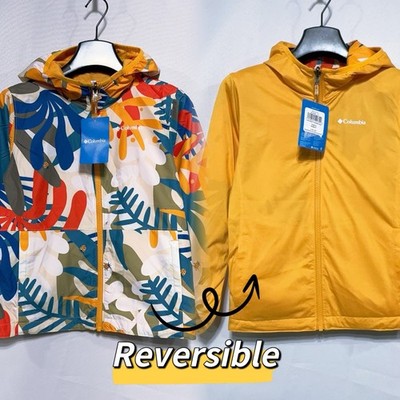 Columbia Pixel Grabber Youth S M Boys Girls Reversible Jacket Colorful Ladybug