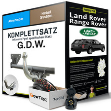 Anhängerkupplung abnehmbar für LAND ROVER Range Rover +E-Satz NEU ABE PKW