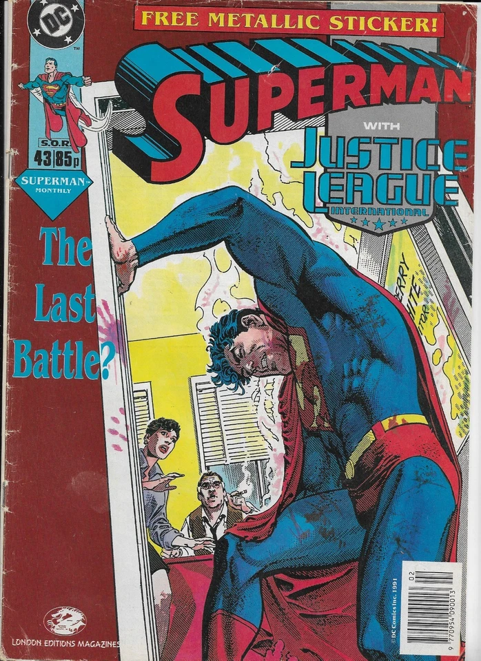 SUPERMAN Monthly #43 DC UK Comics (1991) Used (No Gift) - Image 1 of 1