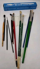 Grumbacher  Delta Arttec Prang lot of 13 brushes