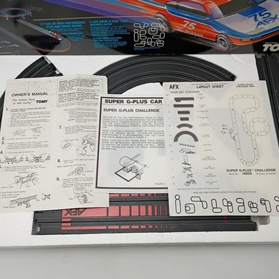 Vintage AFX Super G Plus Challenge 17' Race Car Slot Set 8609 Tomy