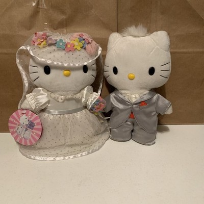 2000 Sanrio McDonald's Hello Kitty & Dear Daniel Bride & Groom 9  Plushie Set