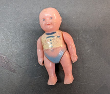 Vintage Renwal Doll House Articulated Celluloid Baby 2.5 Inch USA