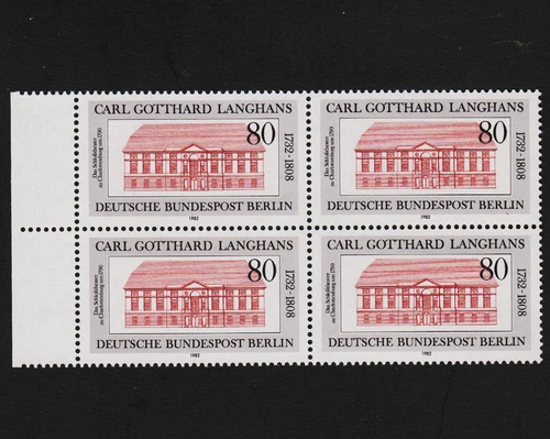1982 germany Berlin Sc#9N479 Mi#684 Margin Block of 4 Mint Never Hinged