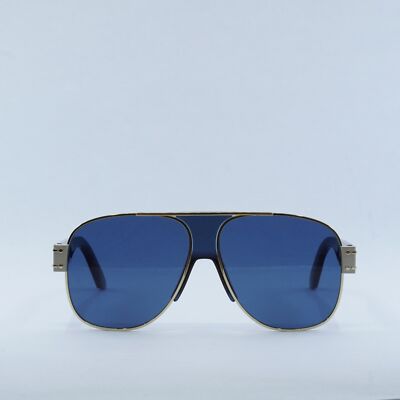 Dior NWT Christian Dior DIORSIGNATURE A3U Gold Blue Oversized Aviator Sunglasses Dior DIORSIGNATURE A3U B0B0 BRAND NEW Sunglasses Gold Blue  main image 3