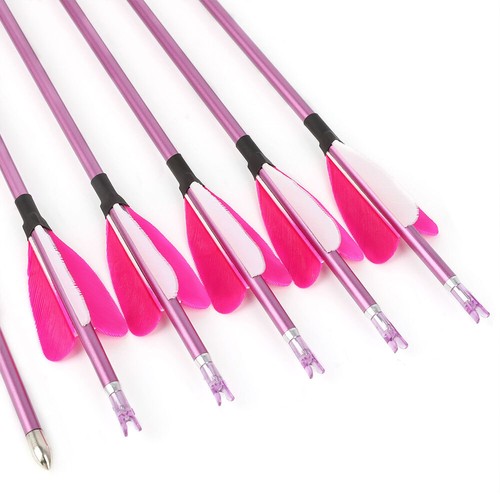 31" SP400-1000 Pure Carbon Arrow Feathers Archery Recurve Compound Bow Shooting - Picture 12 of 20