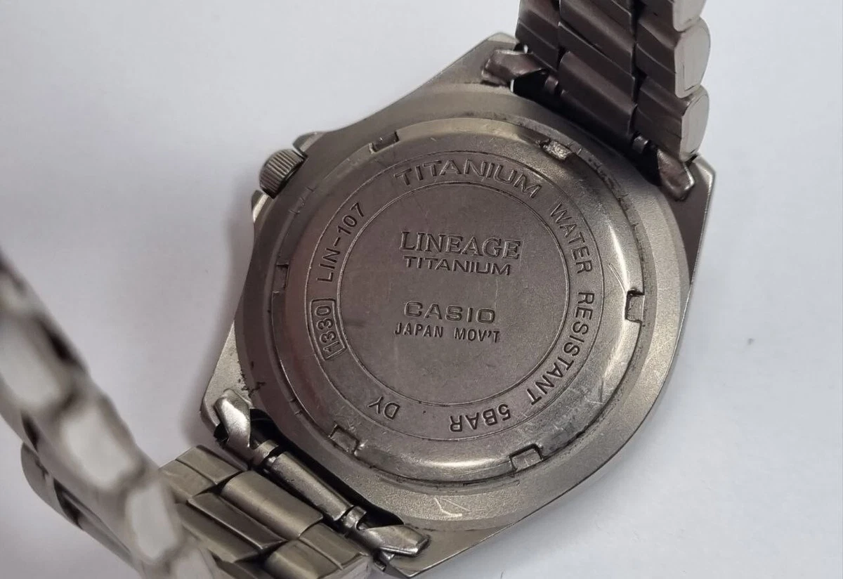 Casio Lineage Titanium 1330 LIN 107 Watch eBay