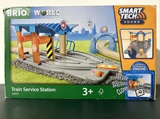 BRIO World 33975 Train Service Station Smart Tech Sounds Switch Track NOB