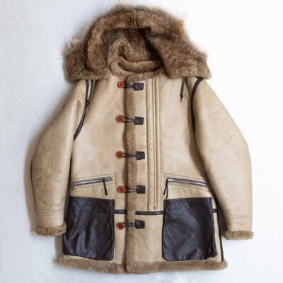 AVIREX B-7 Flight Jacket Shearling Alaskan Coat Men's Size M