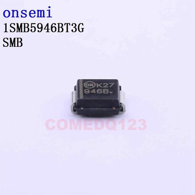 50PCSx 1SMB5946BT3G SMB Onsemi Zener Diodes #W6*