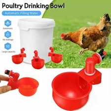 Automatic Chicken Water Cup Waterer Poultry Drinker Feeder Drinking Bowl Tool JQ