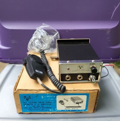 VINTAGE SILICON SOLID STATE 20 WATTS P.A. AMPLIFIER Vanco MPA-20 New Made  JAPAN