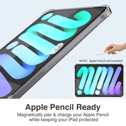 For iPad mini 6th Generation 8.3 inch Case Clear TPU Shockproof Slim Back Cover - Picture 4 of 10