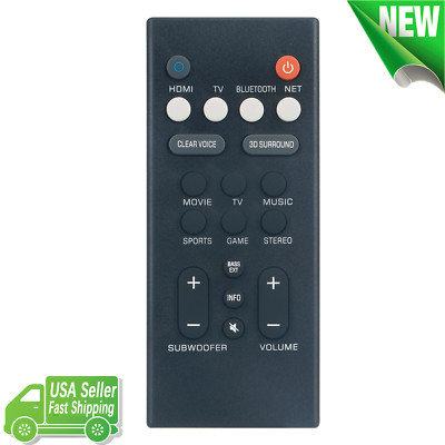 VCQ9140  Replaced Remote Control for Yamaha Soundbar YAS-109 ATS-2090 YAS-209BL