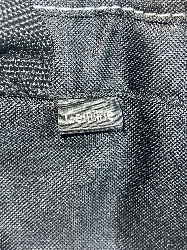  Bolso de Mano Gemline Negro Sólido con Blanco BORDADO (SMM) CON BULIT EN ALTAVOCES Foto 4 de 4