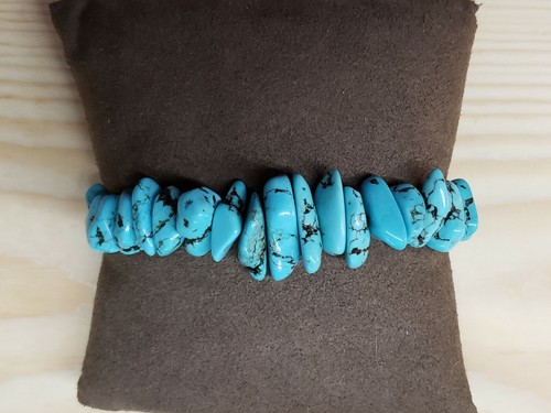 Howlite & Stainless Steel Chain Adjustable to 6"-8" Bracelet with Lobster... - Picture 5 of 5