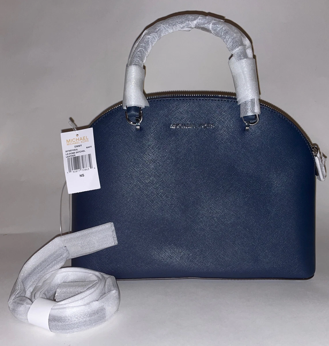 Emmy Large Saffiano Leather Dome Satchel