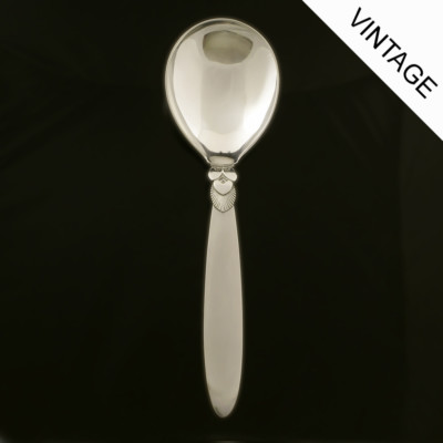 Georg Jensen Cactus. Sauce spoon in sterling silver. For Sale at