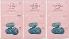Face Shop Jeju Volcanic Lava 3-Step Impurity Removing Nose Strip Kit *Lot of 3*