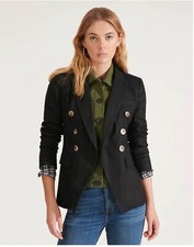 NWT VERONICA BEARD Slate Army Green Denim Dickey Collar insert 4 jacket 250