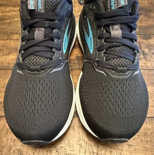 Women’s Brooks Ariel 20 Athletic Shoes size 7.5 Wide (D) Black and Blue - 第 7/8 張圖片