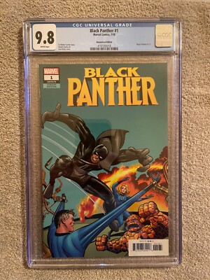 Black Panther # 1 , CGC 9.8 , Ltd 1:500 Remastered Variant , Jack Kirby !!