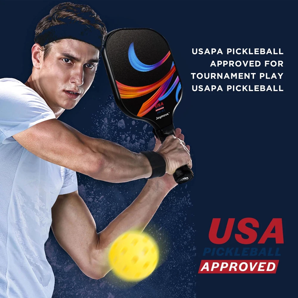 Premium USAPA-Approved Set of 4 Fiberglass Pickleball Paddles for Enhanced Play
