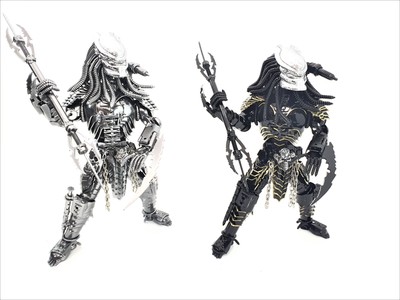 Predator 40cm Werfen Dschungeljäger Maske Speerstab Metallskulptur