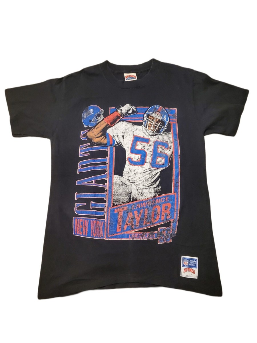 Vintage NFL New York Giants Lawrence Taylor Shirt Sz M Nutmeg