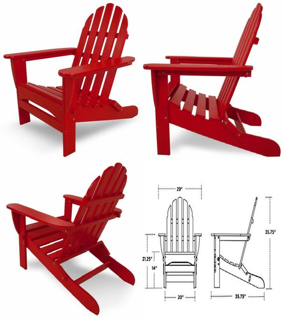 polywood classic folding adirondack chair